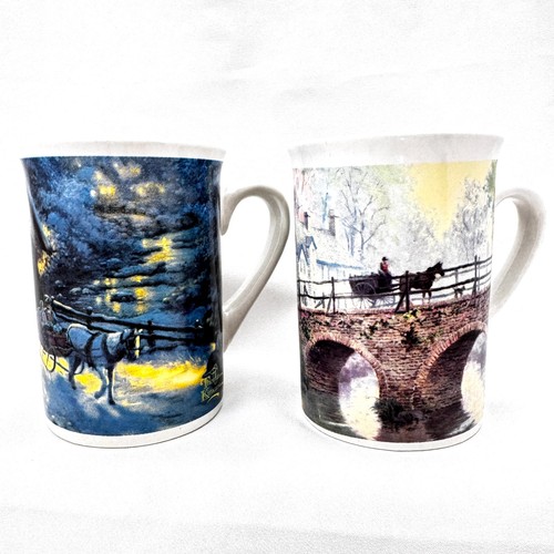 Thomas kinkade mugs winter - kinkade,